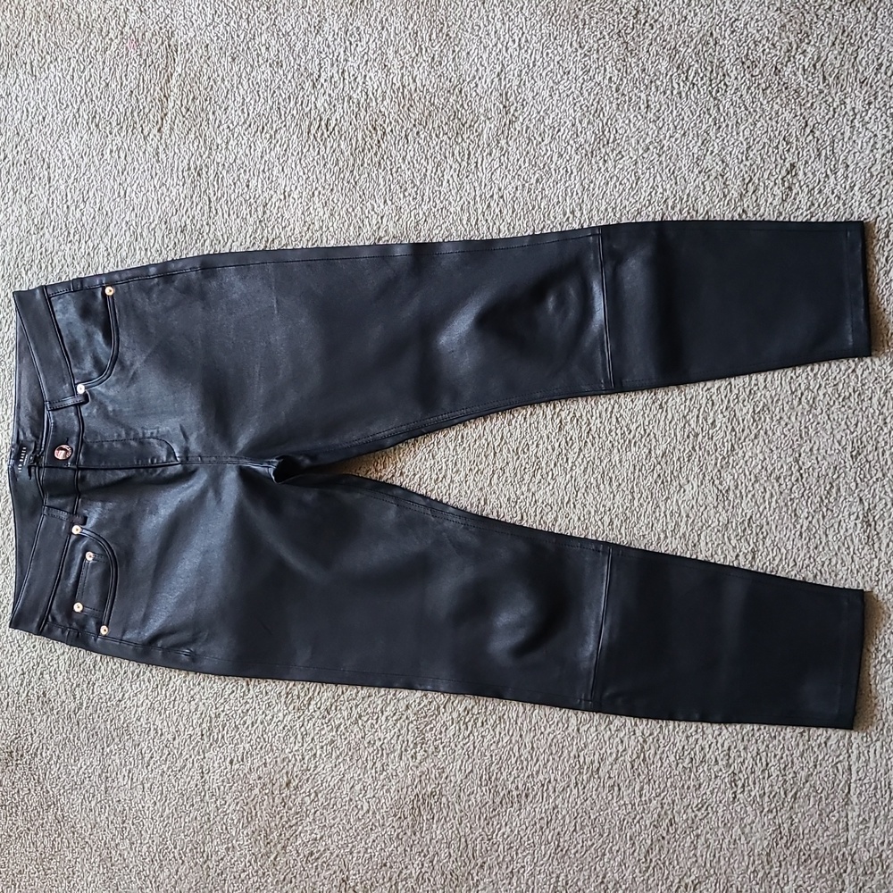Ted Baker London Genuine Stretch Leather Pants Size 4